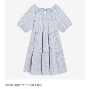 Joe Fresh x Jillian Harris Blue Skies Tiered Eyelet Dress Size 1X